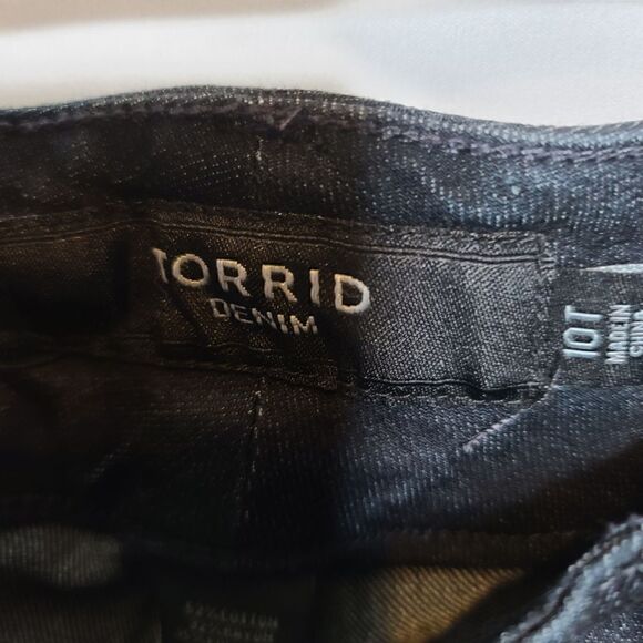 10T Tall Torrid Jegging Jeans Dark Wash Super Stretch High Rise Super Skinny ank - Picture 5 of 9